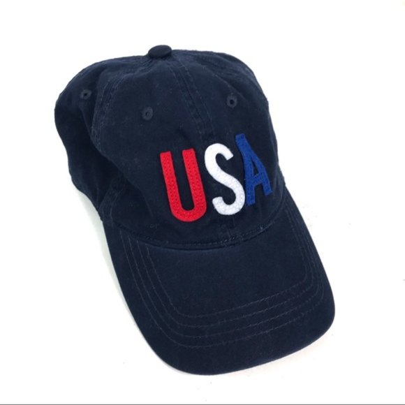 Old Navy Blue USA Baseball Cap Brand New One Size 100% Cotton - Picture 1 of 8